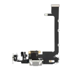 Iphone 11 Pro Max ile Uyumlu Şarj Portu Girişli Mifrofon Filmi Şarj Filmi  Premium Gümüş