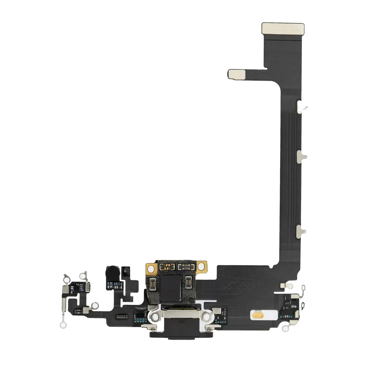 Iphone 11 Pro Max ile Uyumlu Şarj Portu Girişli Mifrofon Filmi Şarj Filmi Premium Uzay Grisi