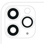 Iphone 11 Pro ile Uyumlu Arka Kamera Servis Paket Orjinal Ürün Lensi Sadece Cam Yapışkanlı / Pro Max 3 Parça Set  Gerçek Safir / Premium - Görsel 2