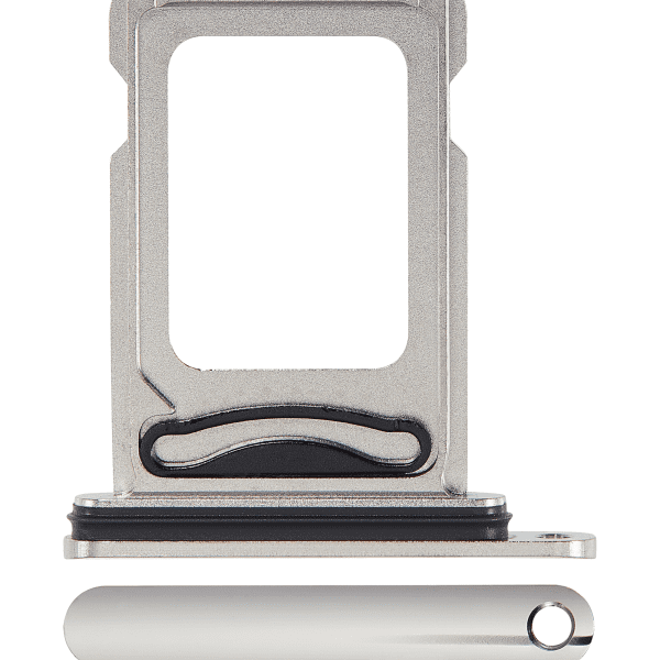 Iphone 11 Pro ile Uyumlu Çift Sim Kart Tepsisi / 11 Pro Max Mat Gümüş ile Uyumlu