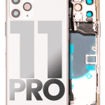 Iphone 11 Pro ile Uyumlu Kasa Bileşenler Önceden Takılmış ile Uyumlu Kasa  Gümüş