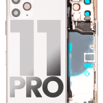 Iphone 11 Pro ile Uyumlu Kasa Bileşenler Önceden Takılmış ile Uyumlu Kasa Kasa Gümüş