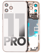 Iphone 11 Pro ile Uyumlu Kasa Bileşenler Önceden Takılmış ile Uyumlu Kasa Kasa Gümüş