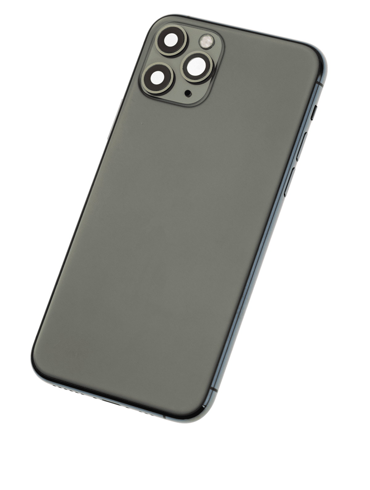Iphone 11 Pro ile Uyumlu Kasa Bileşenler Önceden Takılmış ile Uyumlu Kasa Kasa Mat Gece Yarısı Yeşili - Görsel 2