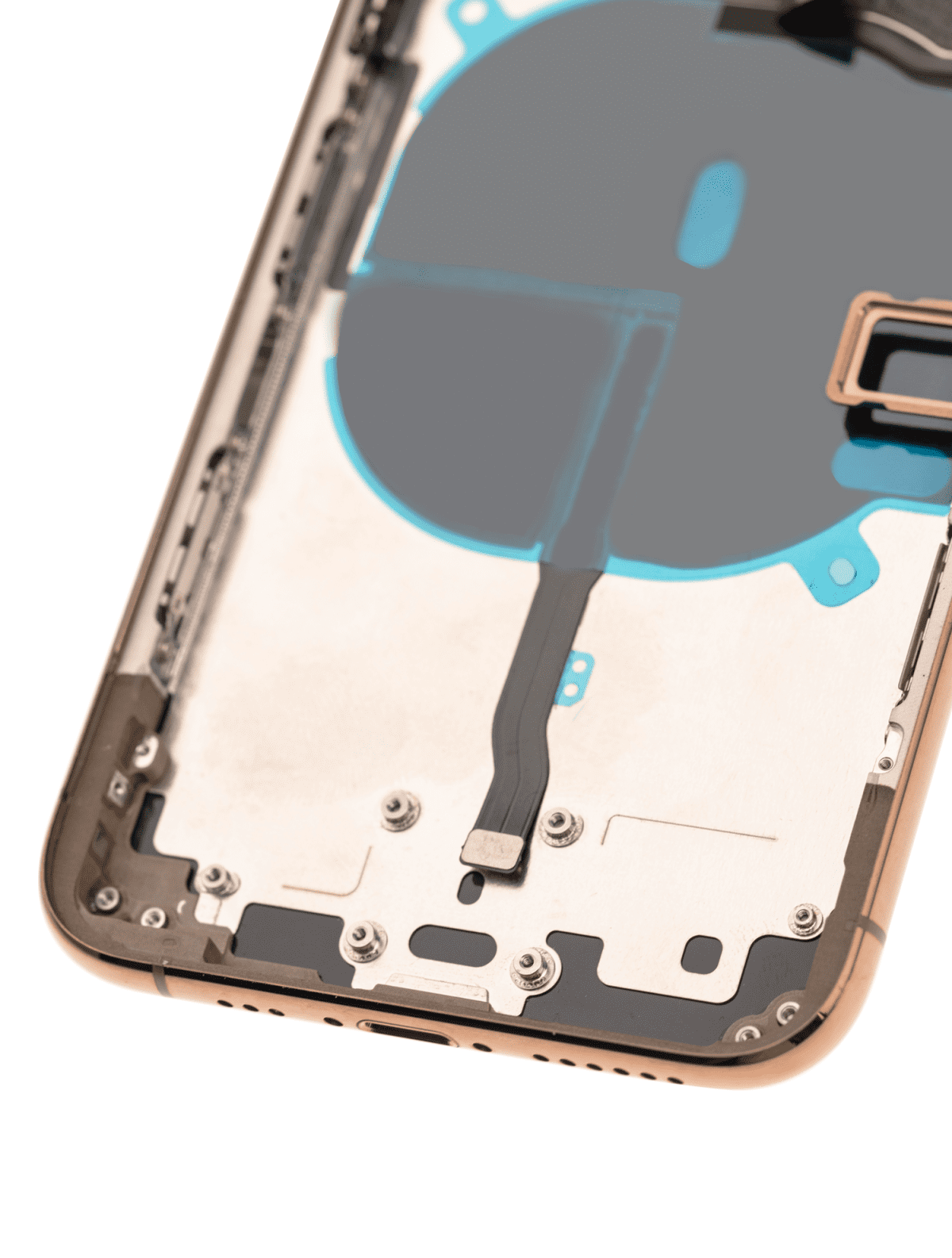 Iphone 11 Pro ile Uyumlu Kasa Bileşenler Önceden Takılmış ile Uyumlu Kasa Kasa Mat Gold - Görsel 3