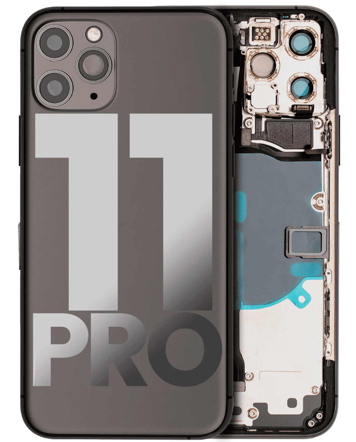 Iphone 11 Pro ile Uyumlu Kasa Bileşenler Önceden Takılmış ile Uyumlu Kasa Kasa Uzay Grisi