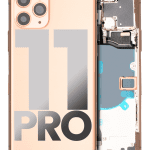 Iphone 11 Pro ile Uyumlu Kasa Bileşenler Önceden Takılmış ile Uyumlu Kasa  Mat Gold