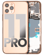 Iphone 11 Pro ile Uyumlu Kasa Bileşenler Önceden Takılmış ile Uyumlu Kasa  Mat Gold