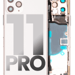 Iphone 11 Pro ile Uyumlu Kasa Bileşenler Önceden Takılmış ile Uyumlu Kasa  Mat Gümüş