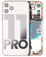 Iphone 11 Pro ile Uyumlu Kasa Bileşenler Önceden Takılmış ile Uyumlu Kasa  Mat Gümüş