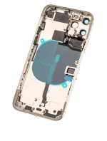 Iphone 11 Pro ile Uyumlu Kasa Bileşenler Önceden Takılmış ile Uyumlu Kasa  Mat Gümüş - Görsel 5