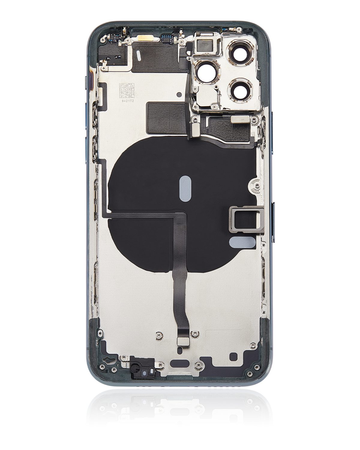 Iphone 11 Pro ile Uyumlu Küçük Bileşenler Önceden Takılmış Arka Muhafaza Logo Yok Plus Gece ​​Yarısı Yeşili ile Uyumlu - Görsel 3