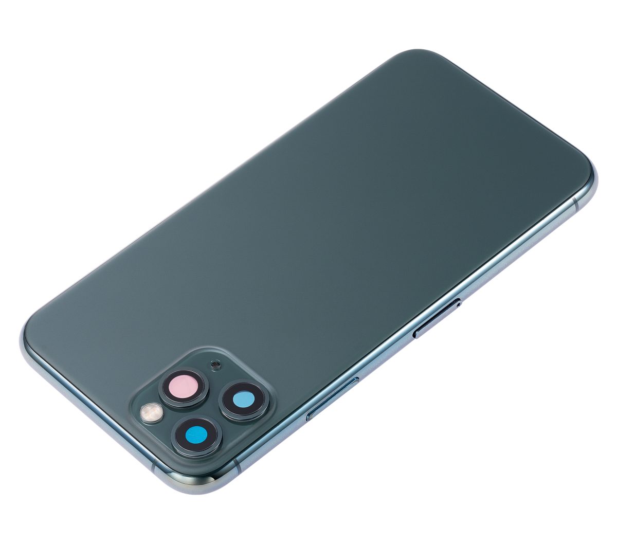 Iphone 11 Pro ile Uyumlu Küçük Bileşenler Önceden Takılmış Arka Muhafaza Logo Yok Plus Gece ​​Yarısı Yeşili ile Uyumlu - Görsel 4