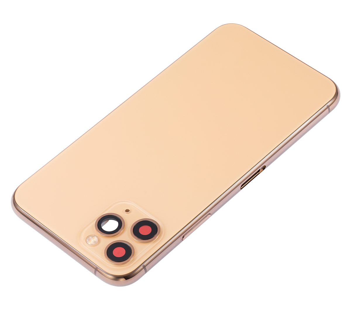 Iphone 11 Pro ile Uyumlu Küçük Bileşenler Önceden Takılmış Arka Muhafaza Logo Yok Plus Gold ile Uyumlu - Görsel 4