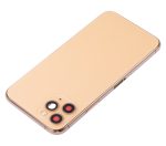 Iphone 11 Pro ile Uyumlu Küçük Bileşenler Önceden Takılmış Arka Muhafaza Logo Yok Plus Gold ile Uyumlu - Görsel 4