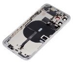 Iphone 11 Pro ile Uyumlu Küçük Bileşenler Önceden Takılmış Arka Muhafaza Logo Yok Plus Gümüş ile Uyumlu - Görsel 5