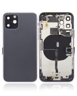 Iphone 11 Pro ile Uyumlu Küçük Bileşenler Önceden Takılmış Arka Muhafaza Logo Yok Plus Uzay Grisi ile Uyumlu - Görsel 2