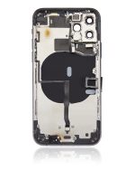 Iphone 11 Pro ile Uyumlu Küçük Bileşenler Önceden Takılmış Arka Muhafaza Logo Yok Plus Uzay Grisi ile Uyumlu - Görsel 3