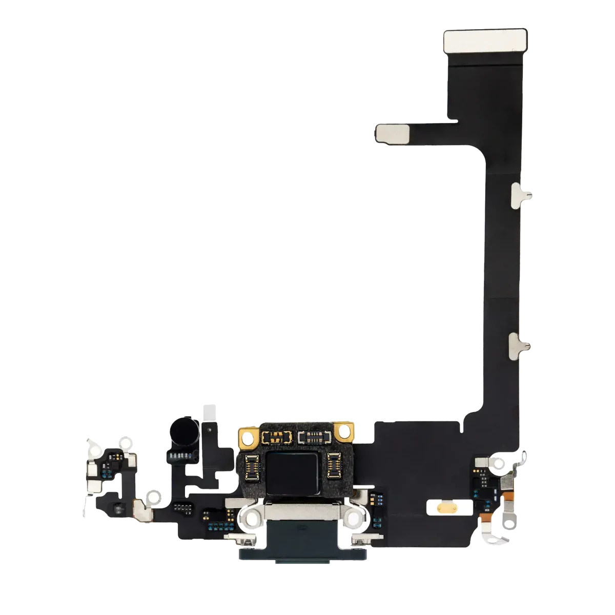 Iphone 11 Pro ile Uyumlu Şarj Portu Girişli Mifrofon Filmi Şarj Film (Orijinal Servis Ürün) Gece ​​Yarısı Yeşili