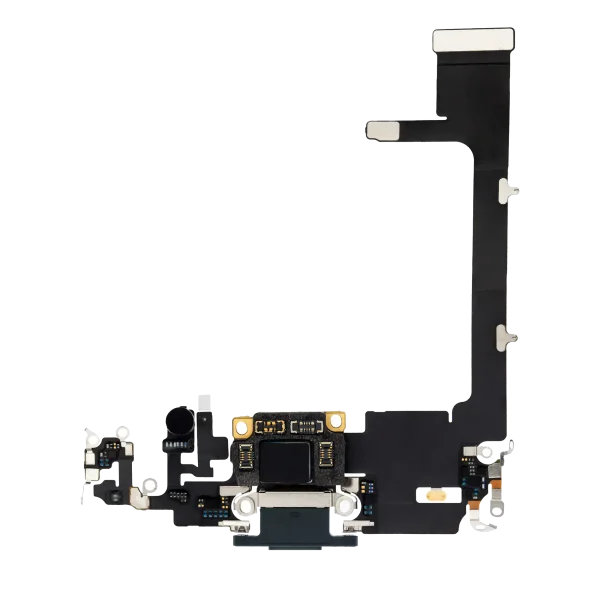 Iphone 11 Pro ile Uyumlu Şarj Portu Girişli Mifrofon Filmi Şarj Film (Orijinal Servis Ürün) Gece ​​Yarısı Yeşili
