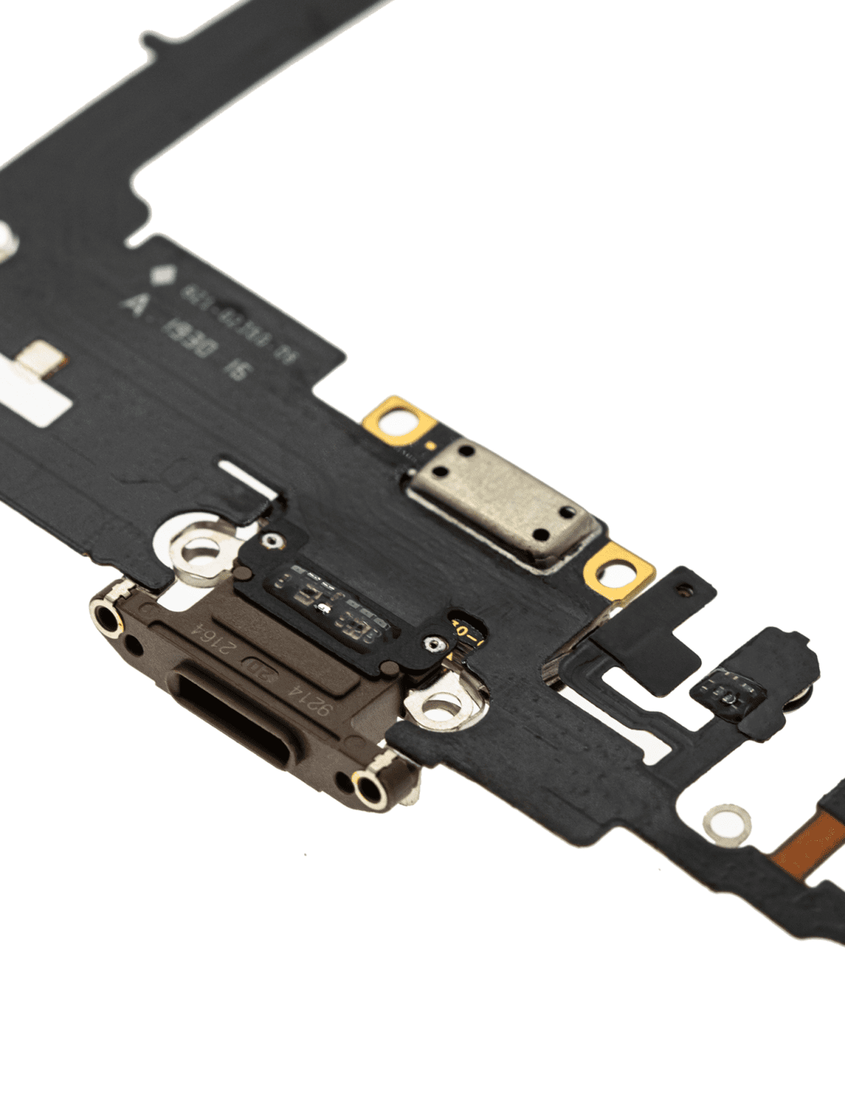 Iphone 11 Pro ile Uyumlu Şarj Portu Girişli Mifrofon Filmi Şarj Filmi A Plus Kalite Gold - Görsel 3