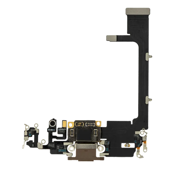 Iphone 11 Pro ile Uyumlu Şarj Portu Girişli Mifrofon Filmi Şarj Filmi A Plus Kalite Gold