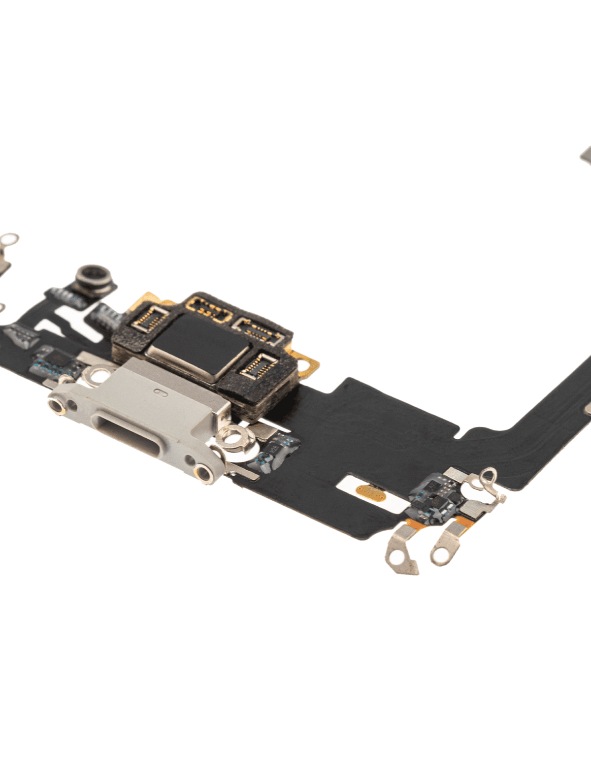 Iphone 11 Pro ile Uyumlu Şarj Portu Girişli Mifrofon Filmi Şarj Filmi A Plus Kalite  Gümüş - Görsel 3