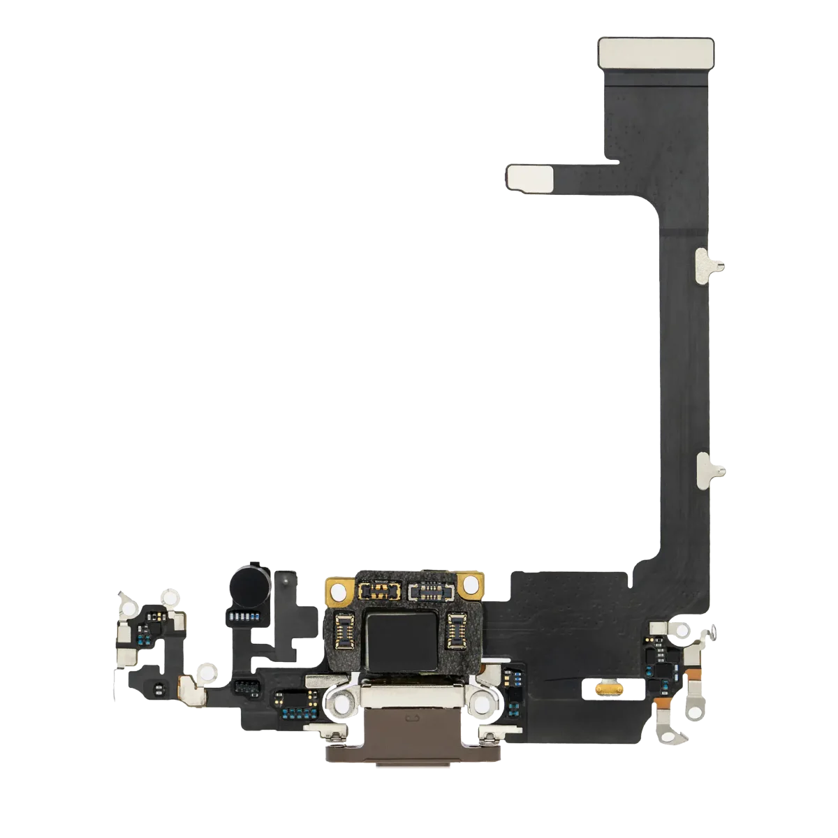 Iphone 11 Pro ile Uyumlu Şarj Portu Girişli Mifrofon Filmi Şarj Filmi (Orijinal Servis Ürün) Gold