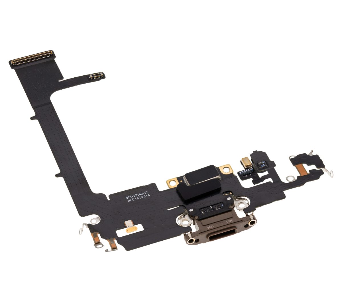Iphone 11 Pro ile Uyumlu Şarj Portu Girişli Mifrofon Filmi Şarj Filmi (Orijinal Servis Ürün) Gold - Görsel 3
