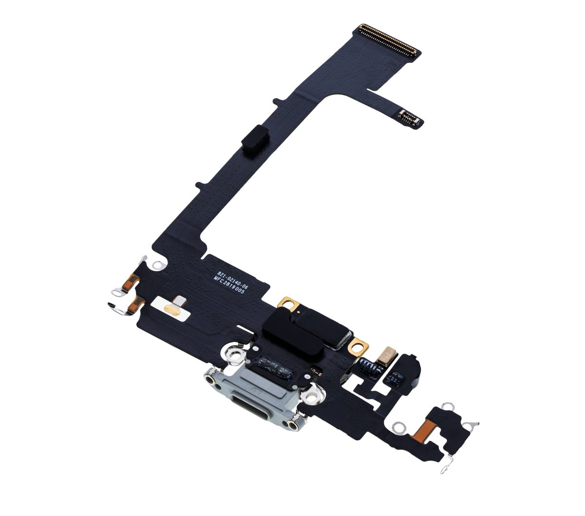 Iphone 11 Pro ile Uyumlu Şarj Portu Girişli Mifrofon Filmi Şarj Filmi (Orijinal Servis Ürün) Gümüş - Görsel 3