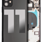 Iphone 11 ile Uyumlu Arka Muhafaza Küçük Bileşenlerle Önceden Takılmış ile Uyumlu Kullanılmış  Çekme: Sınıf B Siyah