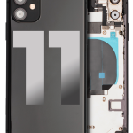 Iphone 11 ile Uyumlu Arka Muhafaza Küçük Bileşenlerle Önceden Takılmış ile Uyumlu Kullanılmış  Çekme: Sınıf C Siyah