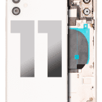 Iphone 11 ile Uyumlu Kasa Bileşenler Önceden Takılmış ile Uyumlu Kasa  Beyaz