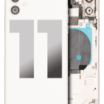 Iphone 11 ile Uyumlu Kasa Bileşenler Önceden Takılmış ile Uyumlu Kasa Kasa Beyaz