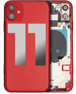 Iphone 11 ile Uyumlu Kasa Bileşenler Önceden Takılmış ile Uyumlu Kasa Kasa Kırmızı