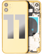 Iphone 11 ile Uyumlu Kasa Bileşenler Önceden Takılmış ile Uyumlu Kasa  Sarı