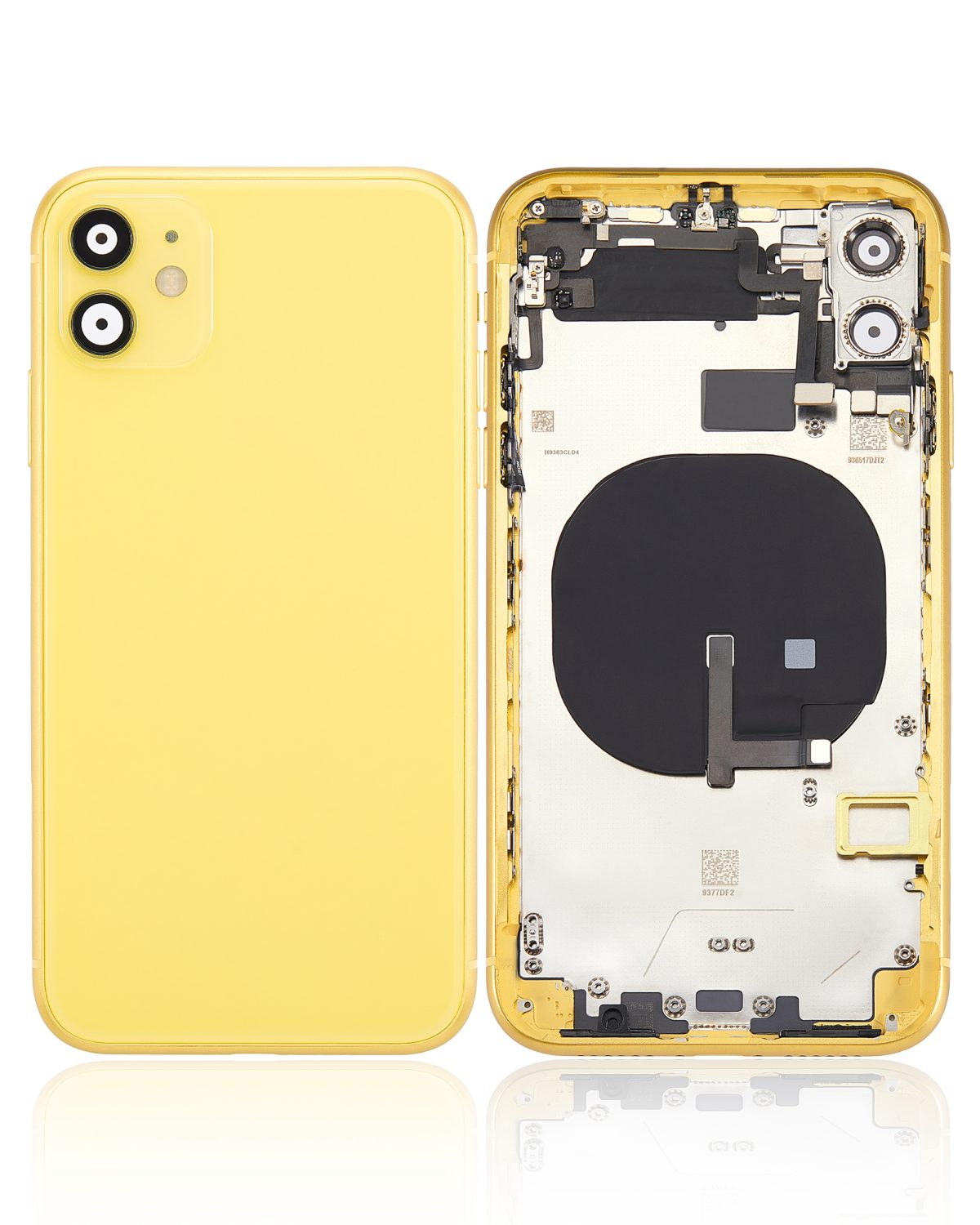 Iphone 11 ile Uyumlu Kasa Bileşenler Önceden Takılmış ile Uyumlu Kasa  Satılık Plus Sarı - Görsel 1