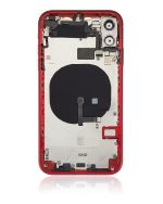 Iphone 11 ile Uyumlu Küçük Bileşenler Önceden Takılmış Arka Muhafaza ile Uyumlu Logo Yok Plus Kırmızı - Görsel 2