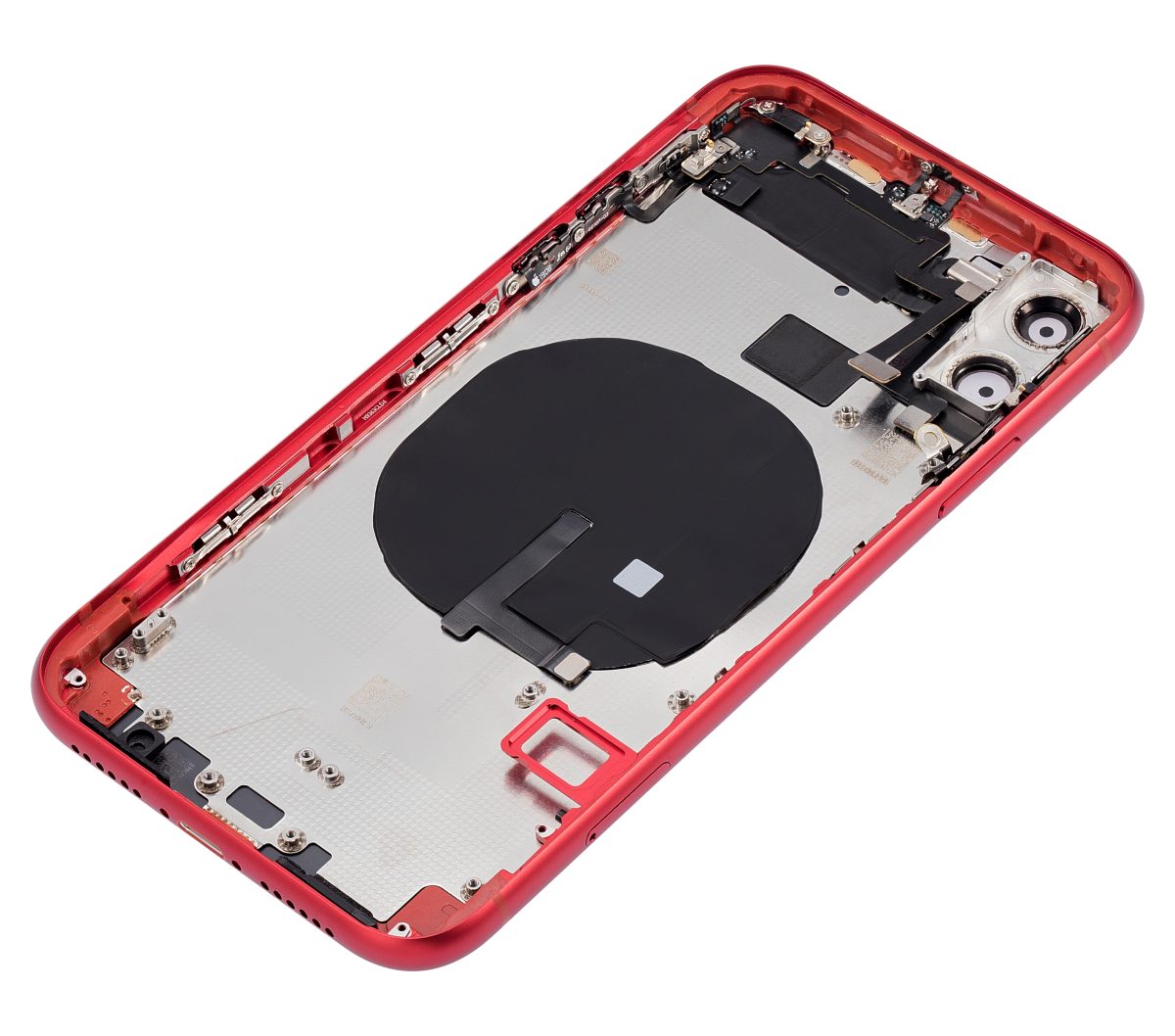 Iphone 11 ile Uyumlu Küçük Bileşenler Önceden Takılmış Arka Muhafaza ile Uyumlu Logo Yok Plus Kırmızı - Görsel 4