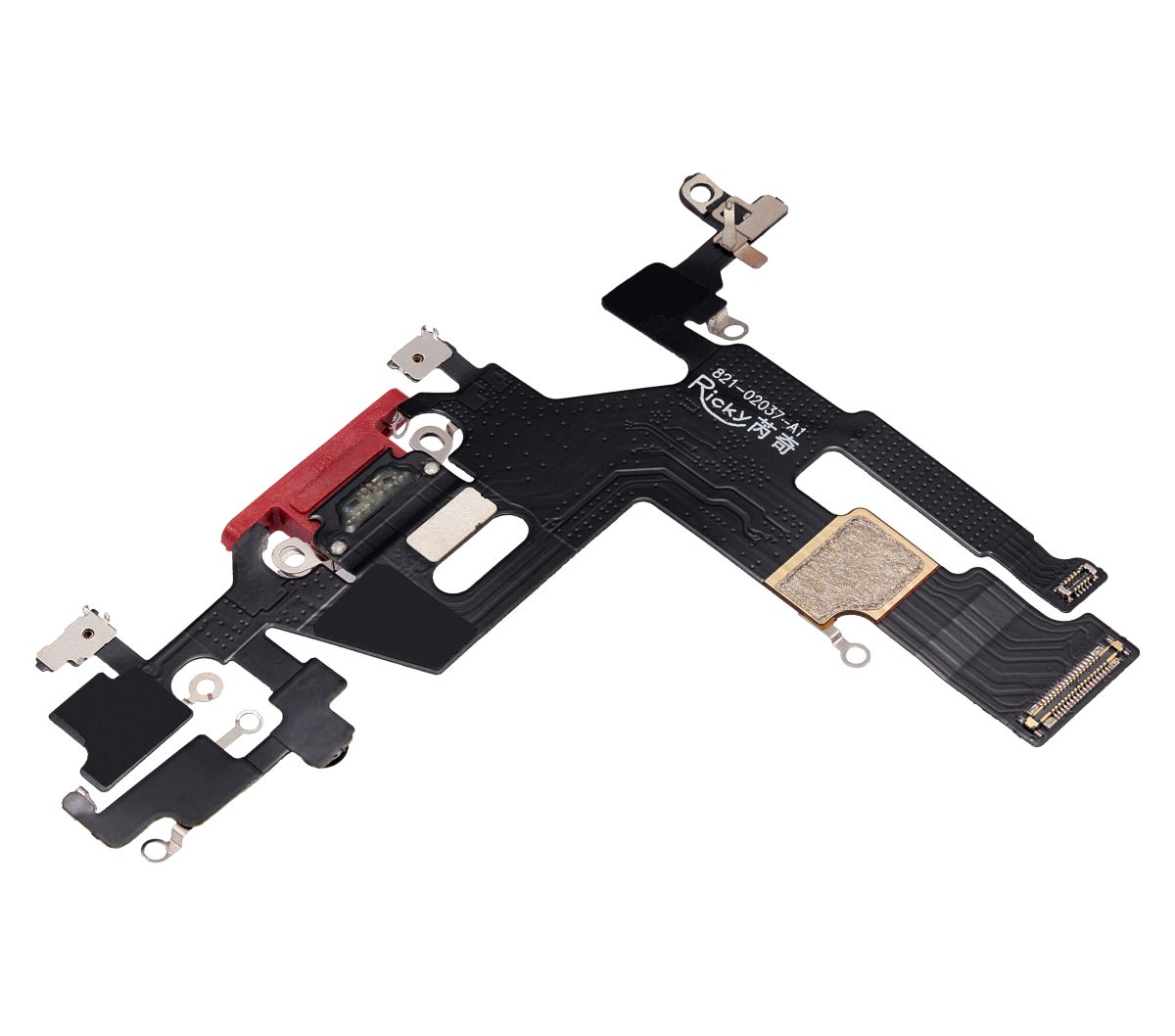 Iphone 11 ile Uyumlu Şarj Portu Esnek Kablosu Aftermarket Plus Kırmızı ile Uyumlu - Görsel 3