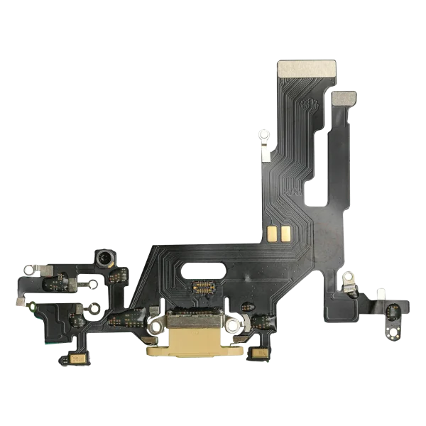 Iphone 11 ile Uyumlu Şarj Portu Esnek Kablosu Aftermarket Plus Sarı ile Uyumlu
