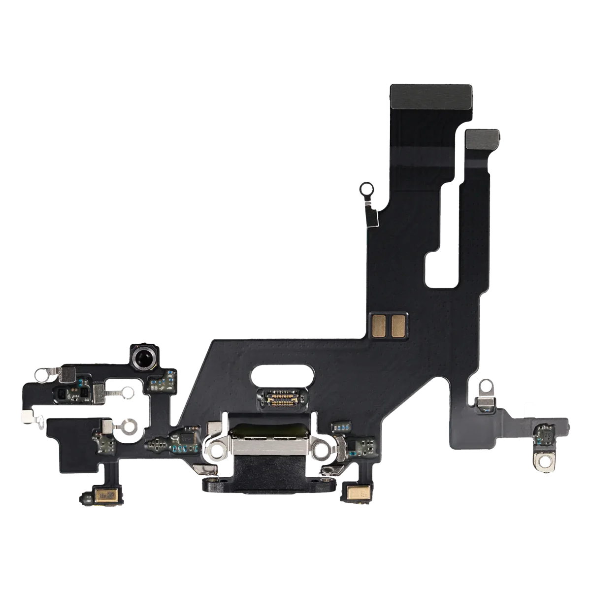 Iphone 11 ile Uyumlu Şarj Portu Esnek Kablosu Aftermarket Plus Siyah ile Uyumlu