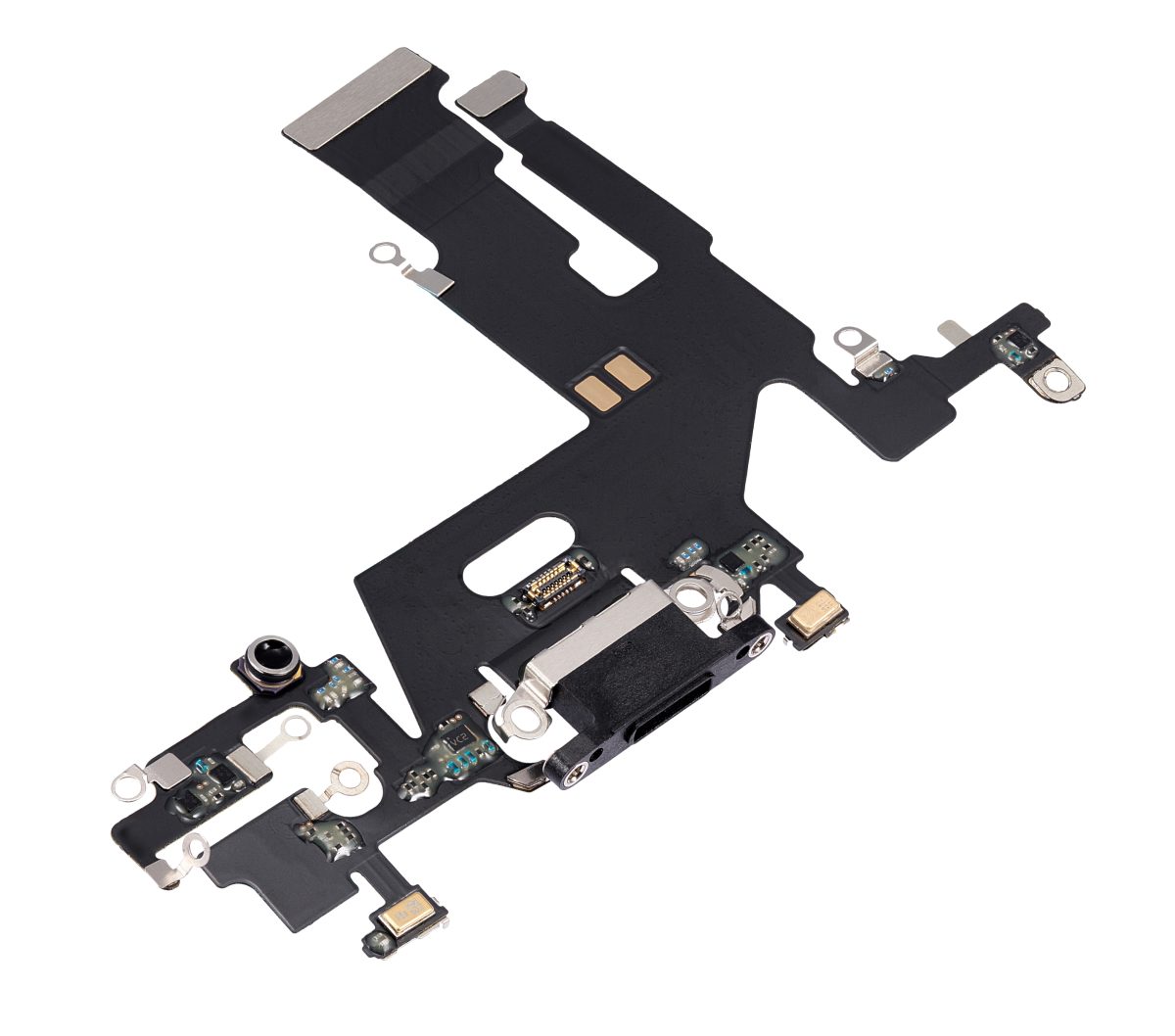 Iphone 11 ile Uyumlu Şarj Portu Esnek Kablosu Aftermarket Plus Siyah ile Uyumlu - Görsel 4