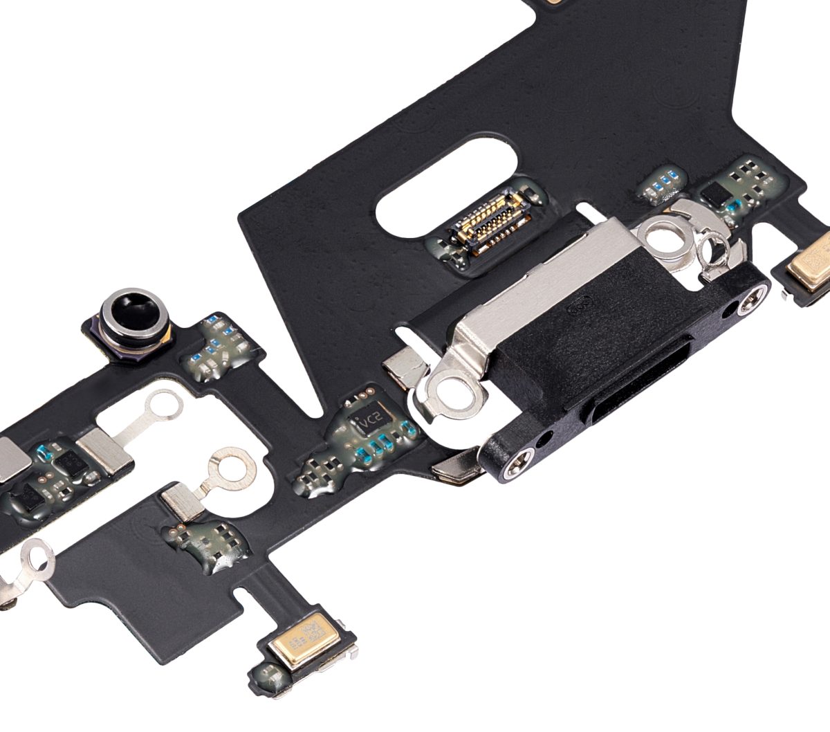 Iphone 11 ile Uyumlu Şarj Portu Esnek Kablosu Aftermarket Plus Siyah ile Uyumlu - Görsel 5
