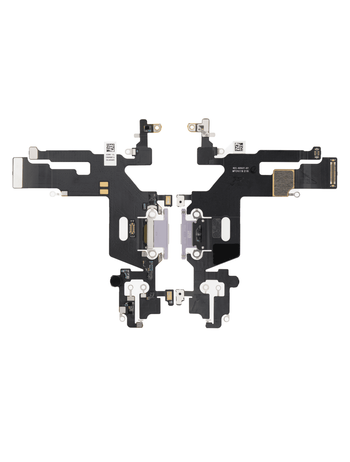 Iphone 11 ile Uyumlu Şarj Portu Esnek Kablosu Aftermarket Plus ile Uyumlu Mor - Görsel 2