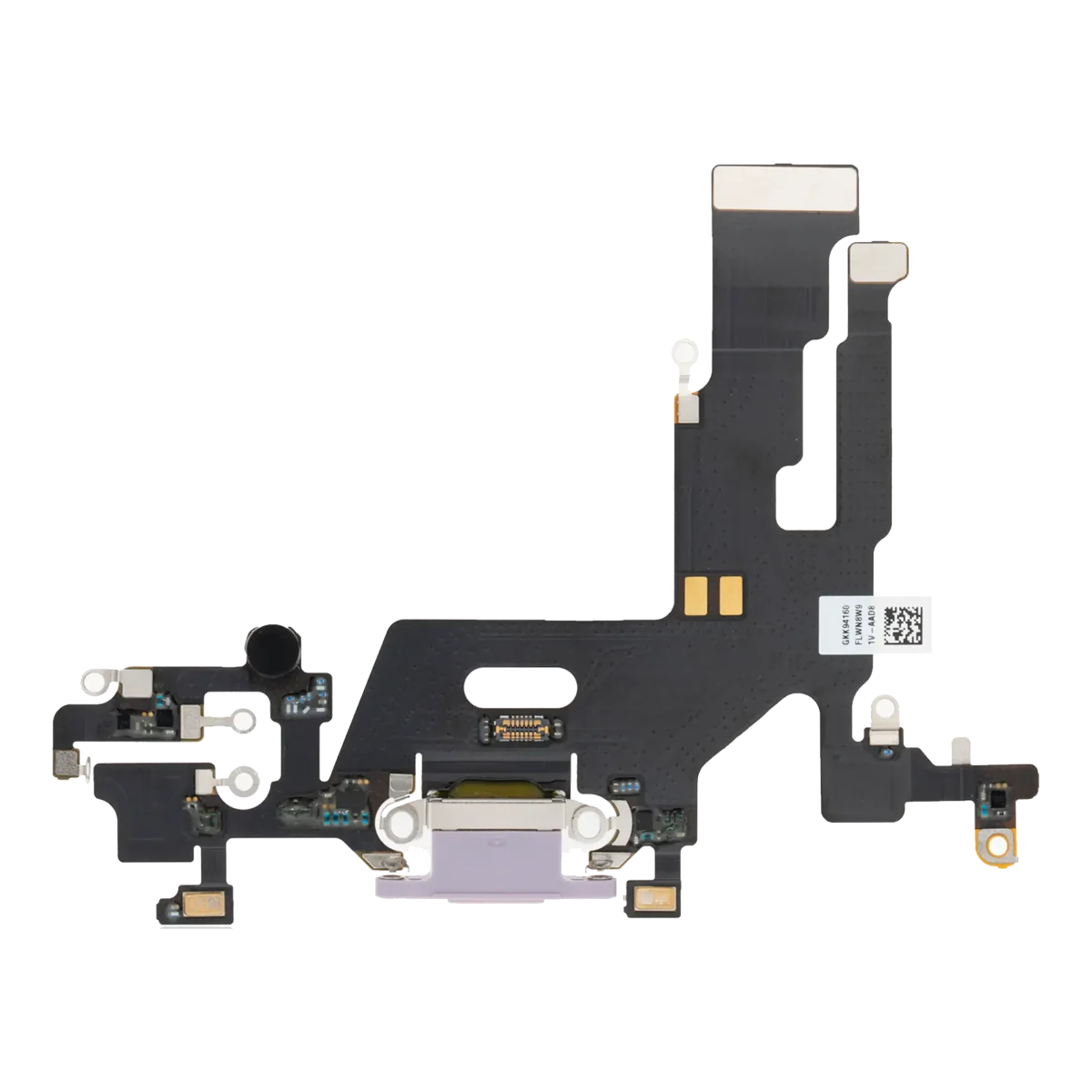 Iphone 11 ile Uyumlu Şarj Portu Esnek Kablosu Aftermarket Plus ile Uyumlu Mor