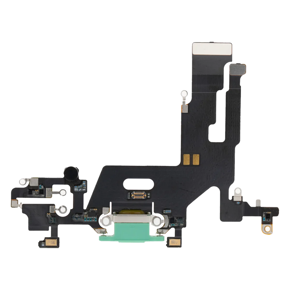 Iphone 11 ile Uyumlu Şarj Portu Esnek Kablosu Aftermarket Plus ile Uyumlu Yeşil