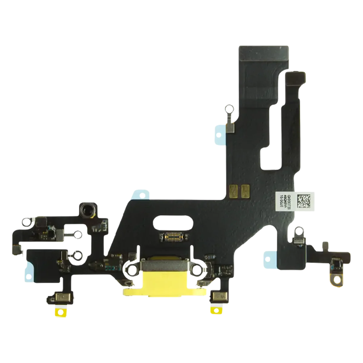 Iphone 11 ile Uyumlu Şarj Portu Esnek Kablosu Premium Sarı ile Uyumlu
