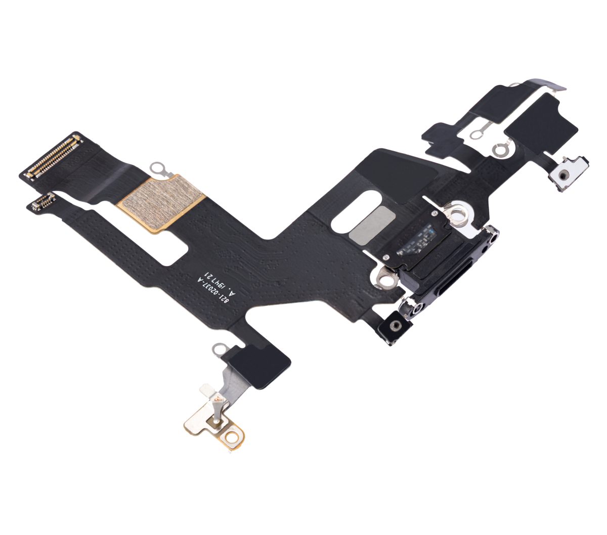 Iphone 11 ile Uyumlu Şarj Portu Esnek Kablosu ile Uyumlu Kullanılmış  Çekme Siyah - Görsel 4
