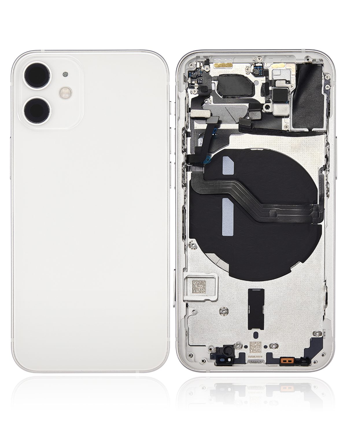 Iphone 12 Mini ile Uyumlu Kasa Bileşenler Önceden Takılmış Mini Uluslararası Sürüm Beyaz ile Uyumlu Kasa - Görsel 1
